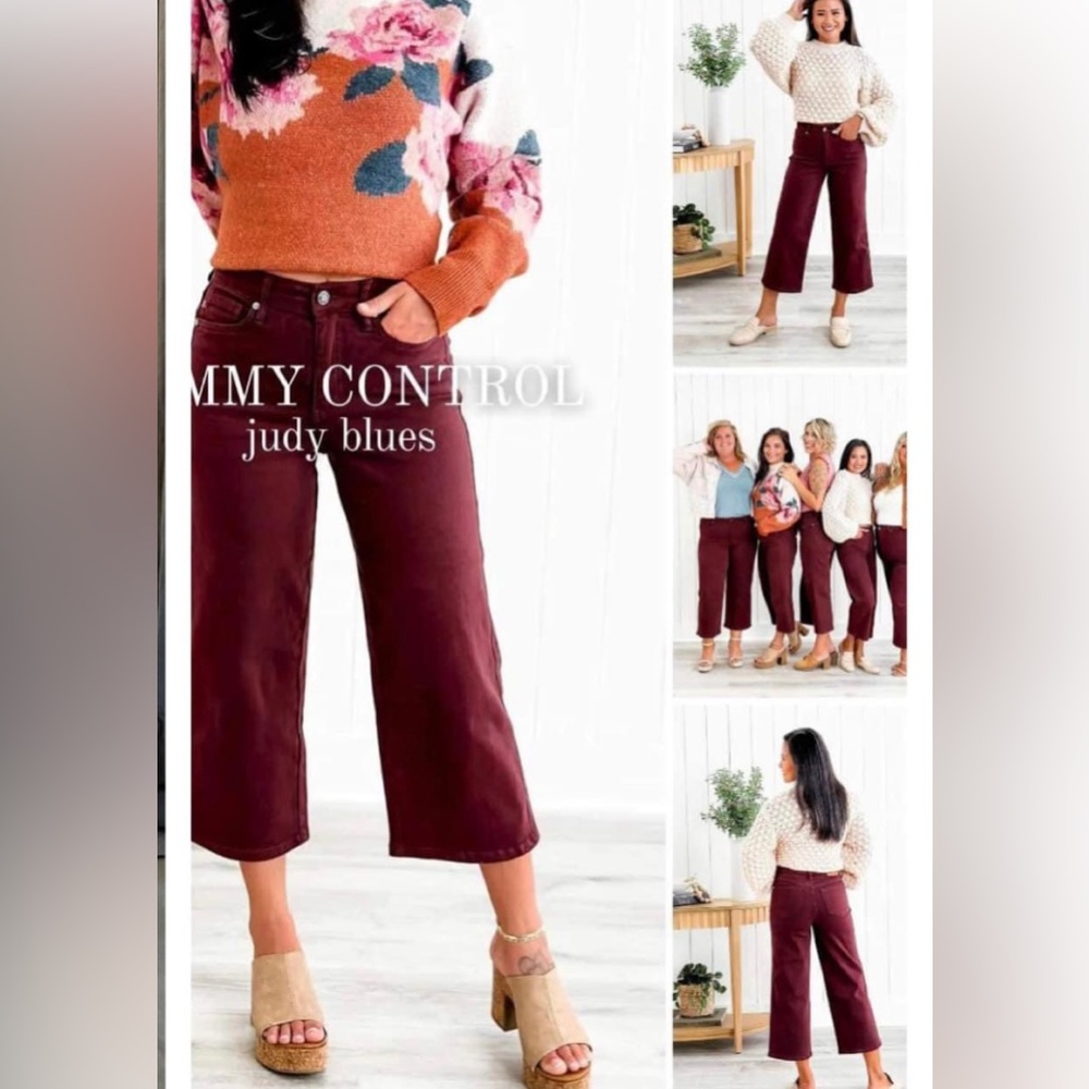 Judy Blue hi-waist crop jeans